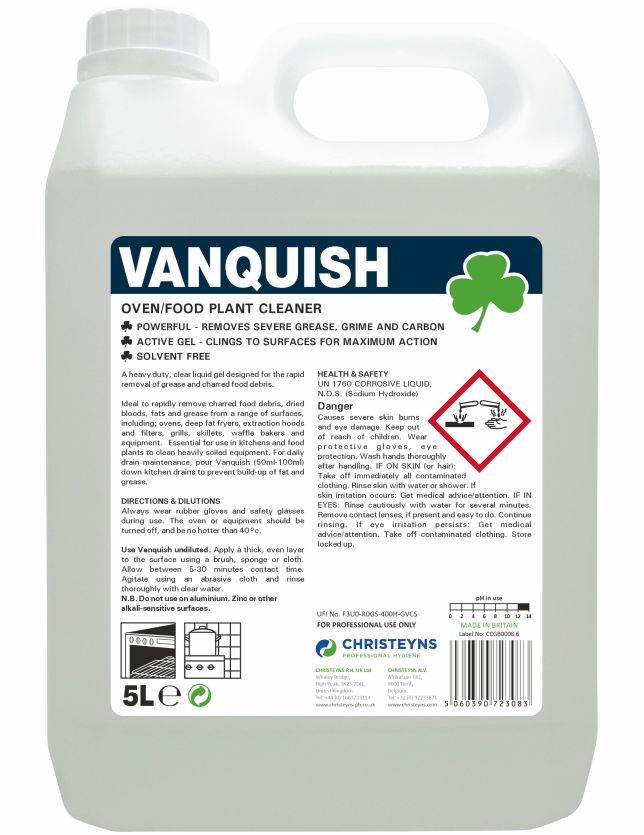 Vanquish Heavy Duty Oven Cleaner 2x5ltr