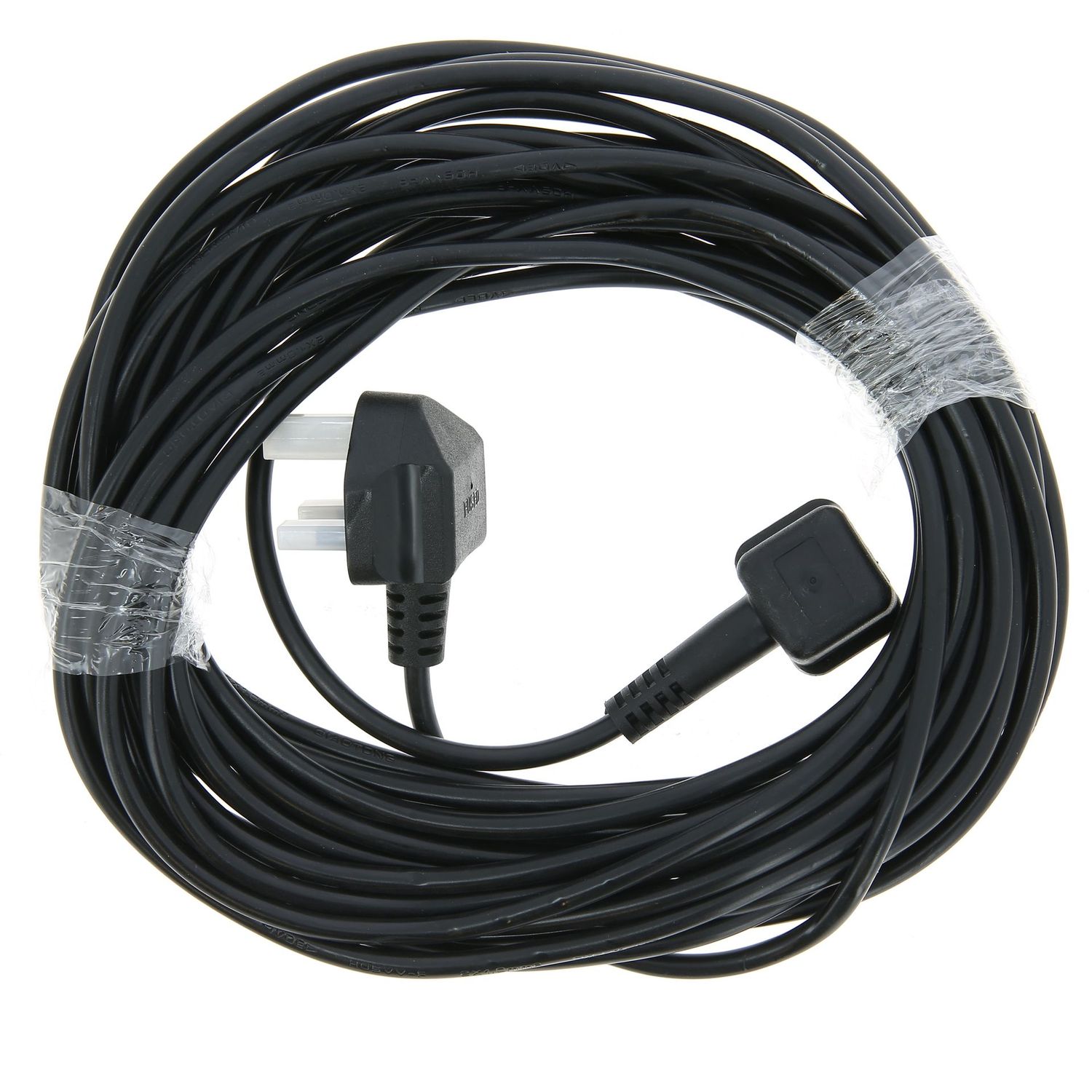 Vacuum Cleaner 12 Metre Mains Cable Flex Lead 1.0mm 2 Core 2 Pin Plug - Made To Fit Numatic Henry, Hetty, James, David, Harry, Basil Models