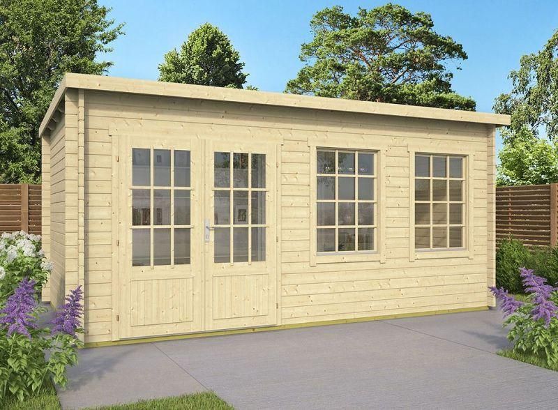 Gartenhaus Sadie in 40mm Wandstärke 5m x 3m