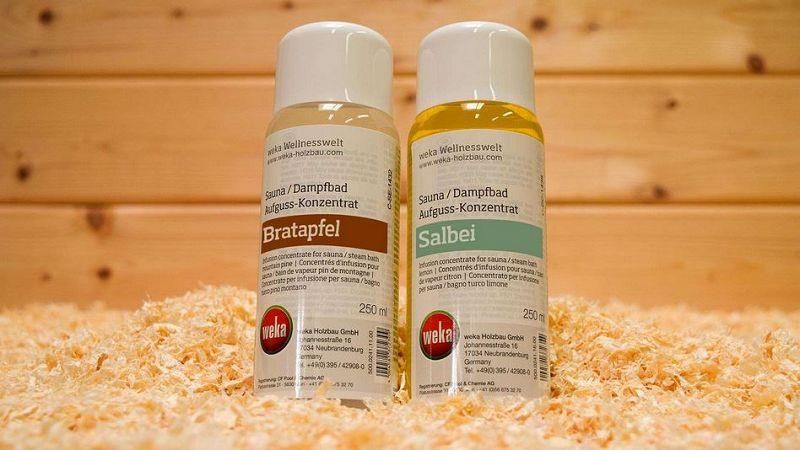Geschenkset &quot;Dufterlebnis&quot; 2er-Sparset Sauna und Dampfbaddüfte Salbei + Bratapfel