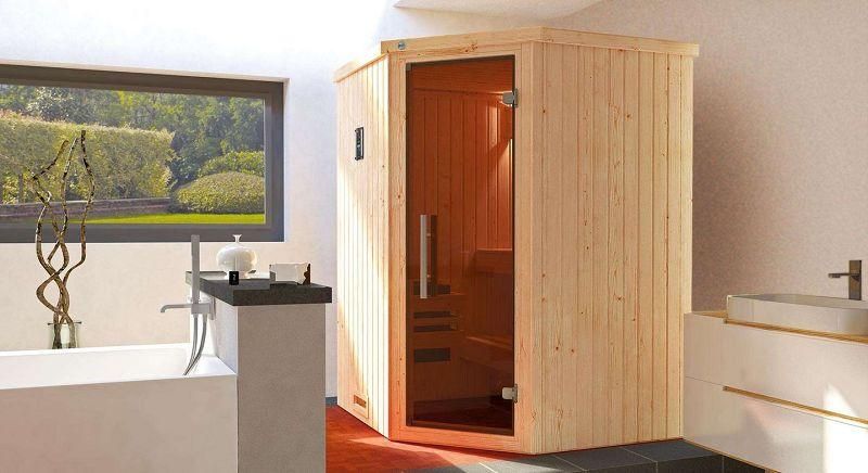 weka Element-Ecksauna KIRUNA 1  Gr.1 inkl. Saunaofen 3,6 kW Kompakt