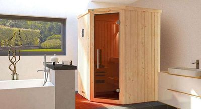 weka Element-Ecksauna KIRUNA 1  Gr.1 inkl. Saunaofen 3,6 kW Kompakt