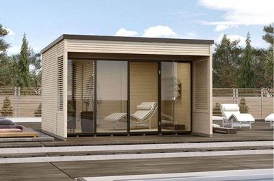 weka Designhaus Cubilis 2.0 Gr. 1, natur, 45 mm , 380 x 380 cm