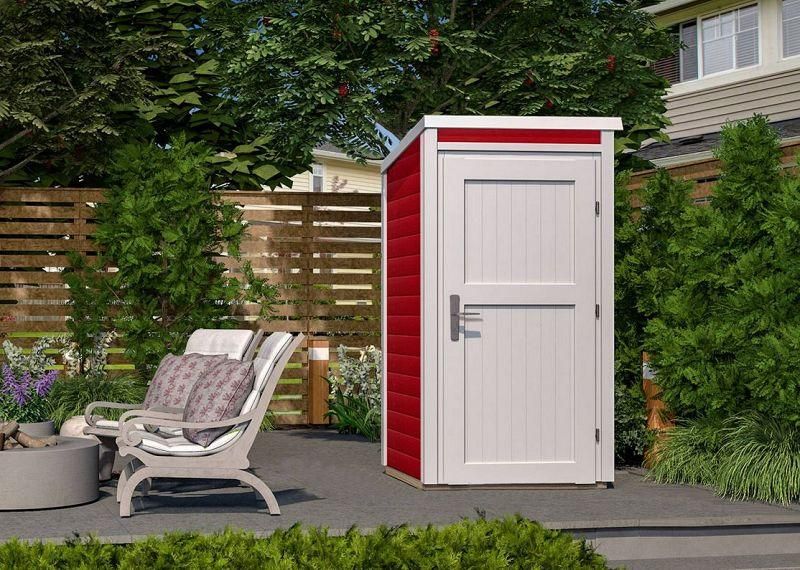 weka Gartenhaus 367, schwedenrot, 21 mm , 97 x 100 cm