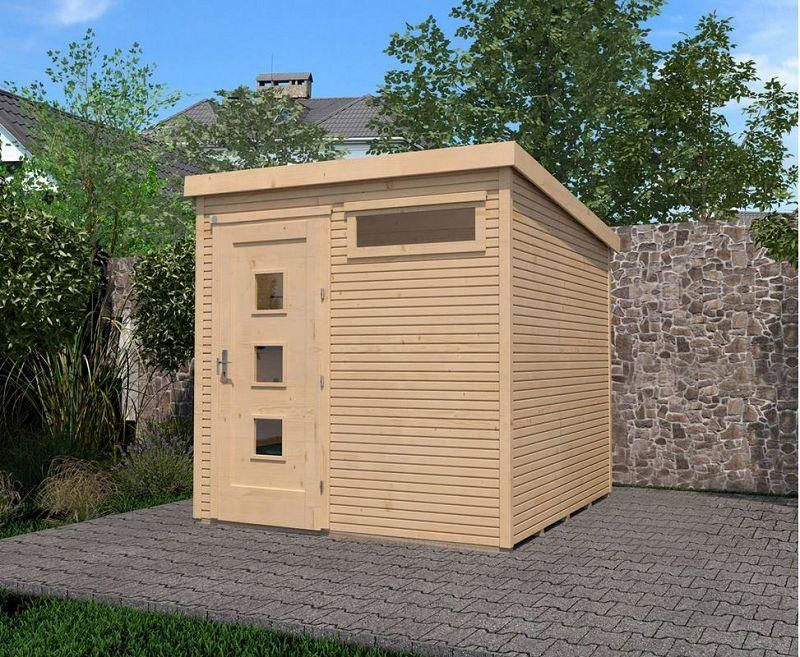 weka Komfort-Designhaus wekaLine 171 Gr. 2, natur, 28 mm , 295 x 301cm cm