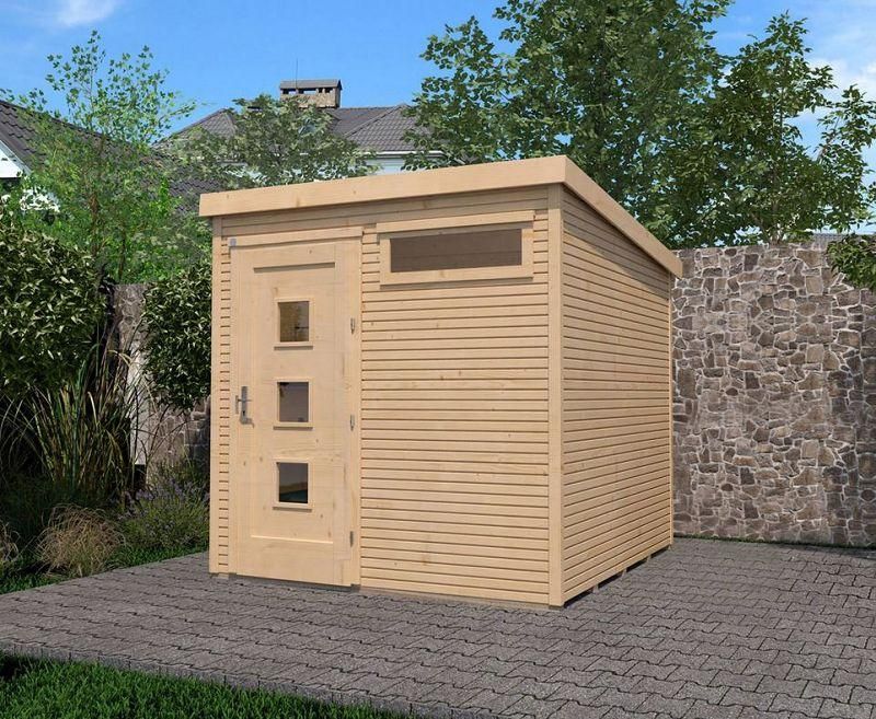 weka Komfort-Designhaus wekaLine 171 Gr. 1, natur, 28 mm , 235 x 240 cm