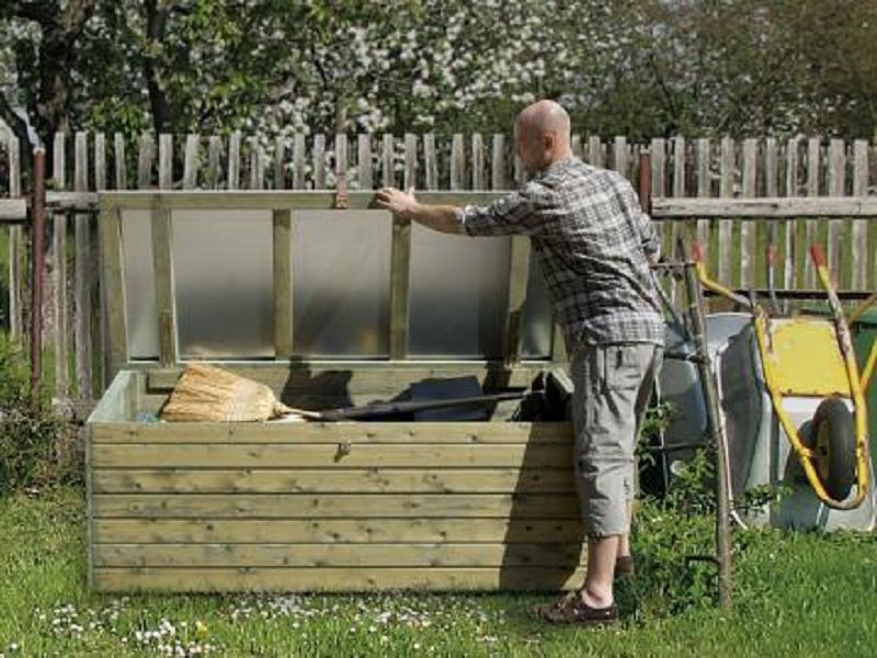 180 x 70cm  Garten-/Terrasentruhe, kdi, 19 mm