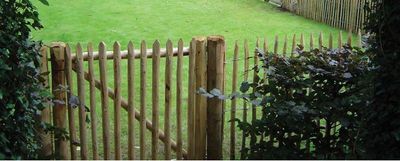 Staketentor W120xH100cm incl. 2 Pfosten