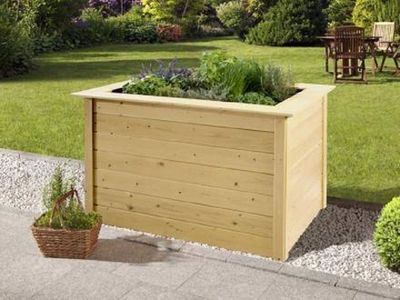 Profi-Hochbeet 669 A, natur, 19 mm, 120 x 79cm