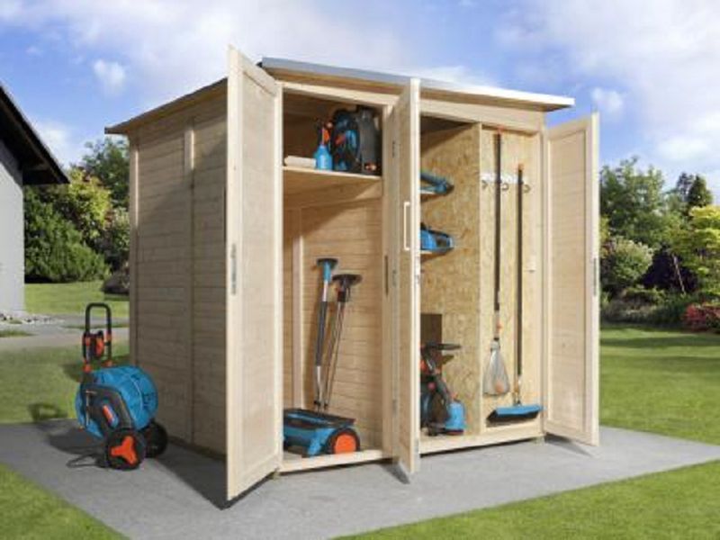 Garten [Q] Modul Save Bike, 2 Türen+RW natur