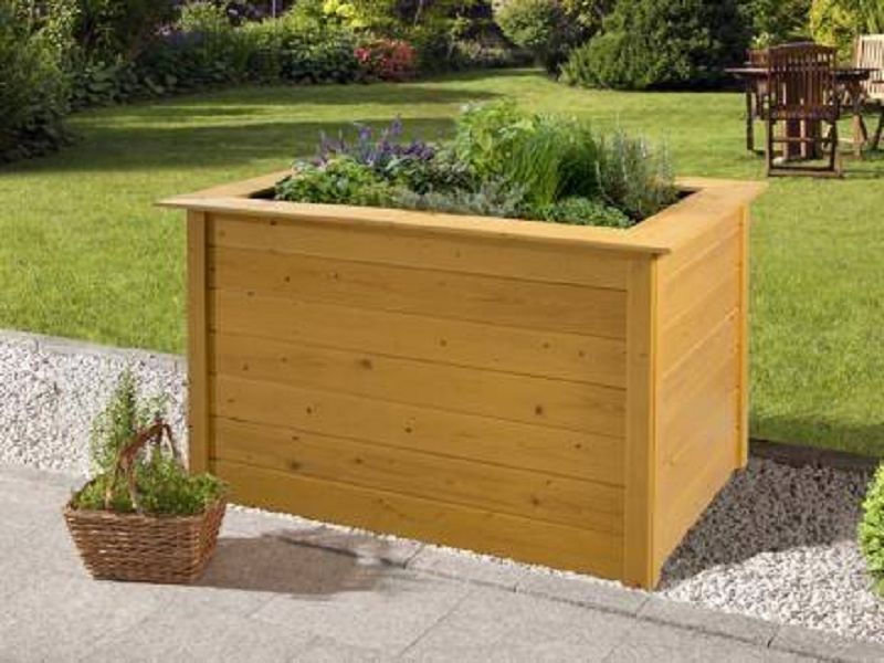 Profi-Hochbeet 669 A, lasiert, 19 mm, 120 x 79cm