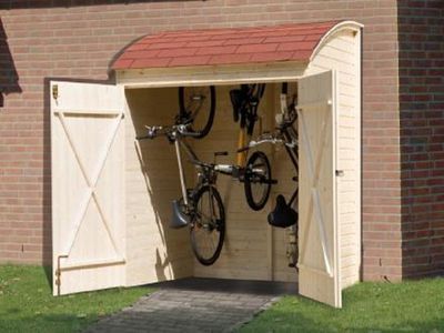 160 x 134cm  Fahrrad- und Mehrzweckbox, natur, 19 mm