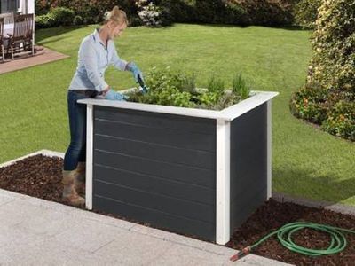 Profi-Hochbeet 669 B, anthrazit, 21 mm, 120 x 79cm