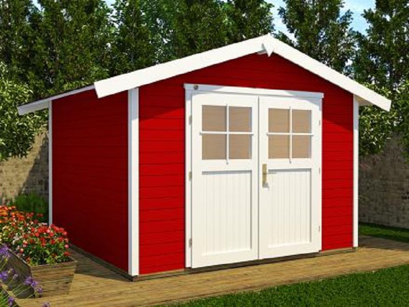 Weka Gartenhaus 122 Gr.1 240 x 205 cm rot