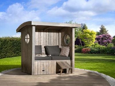 Weka Sitzlaube Merano 170 x 85 cm silbergrau