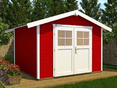 Weka Gartenhaus 122 Gr.3 300 x 205 cm rot