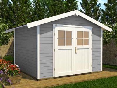 Weka Gartenhaus 122 Gr.3 300 x 295 cm grau