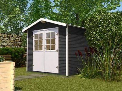 Weka Gartenhaus 218 Gr.3 anthrazit B 301 cm x L 235 cm Weka Gartenhaus 218 Gr.3 anthrazit B 301 cm x L 235 cm