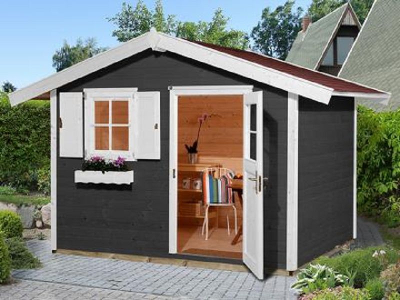 weka Gartenhaus 123 300 x 205 cm anthrazit