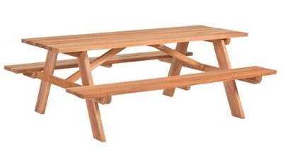 Picknicktisch aus Hartholz Business L200 x B160