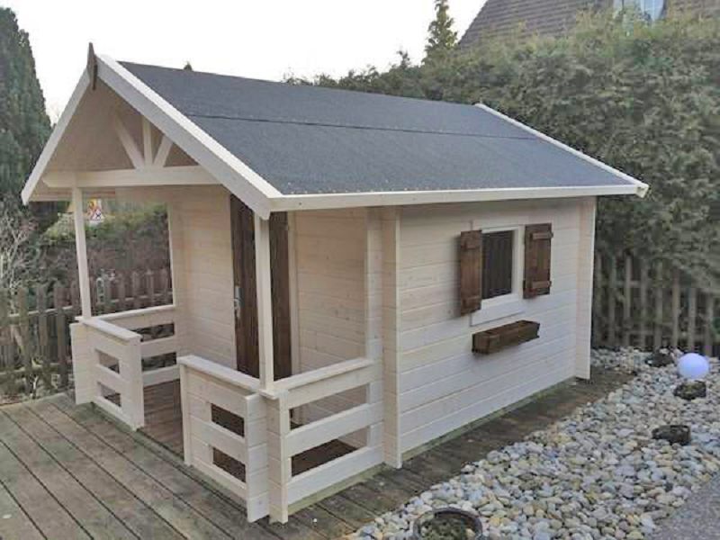 Holzspielhaus Spielhaus   Marii 28 mm 310cm x 235cm