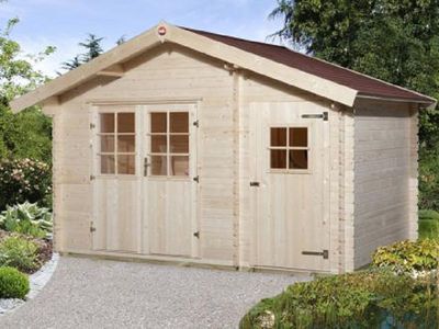 Gartenhaus 253 Gr.2, 28 mm mit 2. Raum 370 x 250cm