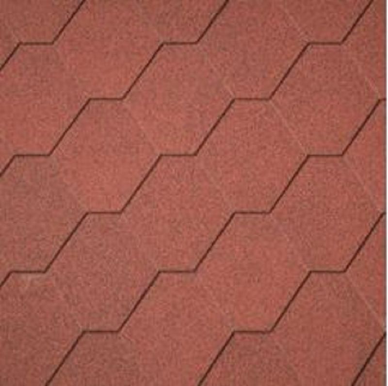 Dachschindeln hexagonal Rot 3m²