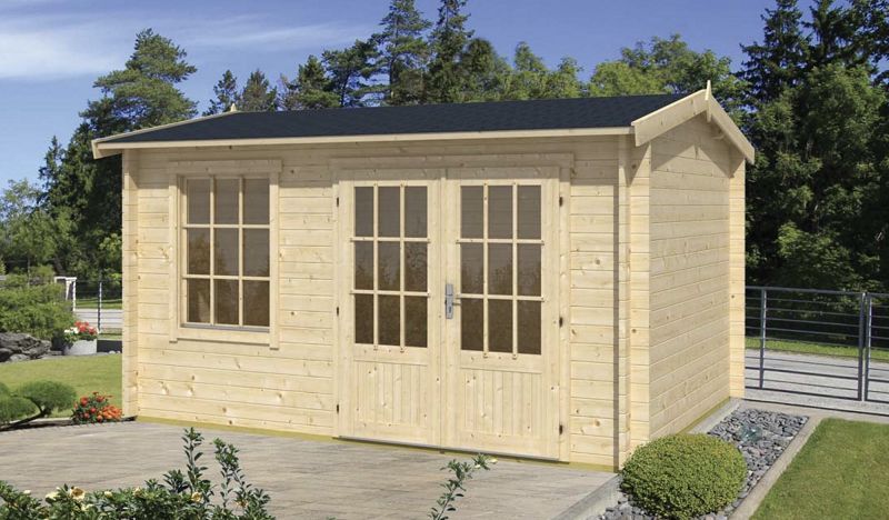 Gartenhaus Blockhütte Chloe 400 x 300 cm , 40mm
