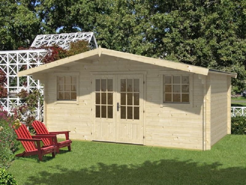 Gartenhaus  Blockhütte Karen 500 x 320 cm , 40mm