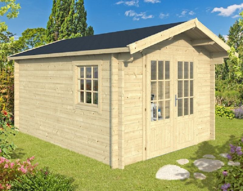 Gartenhaus Blockhütte Peggie 300 x 400 cm , 40mm