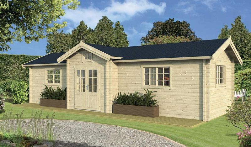 Gartenhaus Ferienhaus Bailey 980 x 435 cm , 70mm