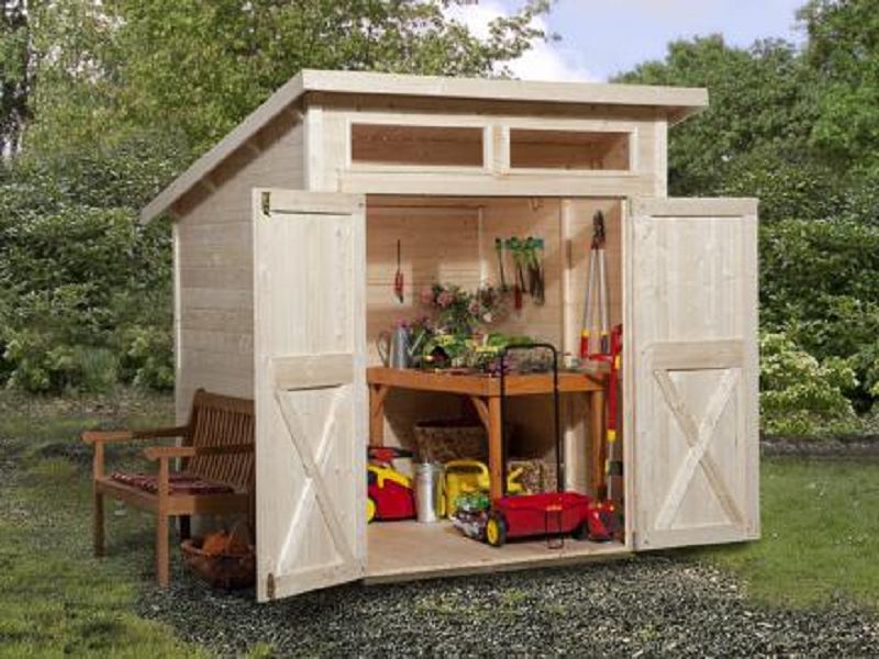 Gartenhaus 325 A, natur, 19 mm neu 2019