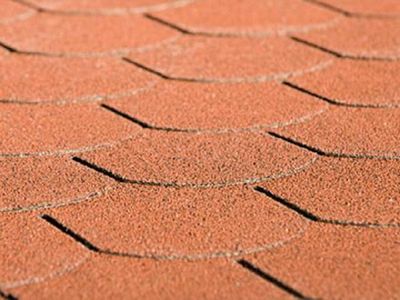 Dachschindeln Biberschw. rot 3 m²