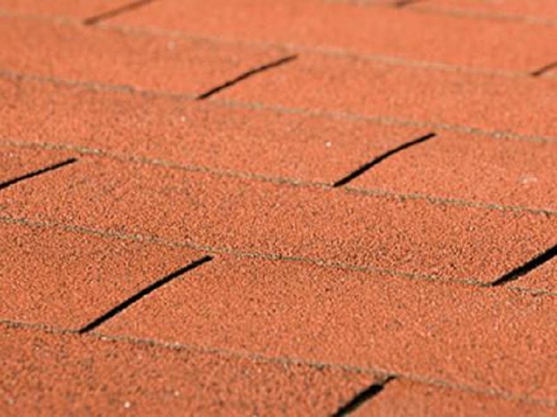 Dachschindeln rechteckig rot, 3 m²