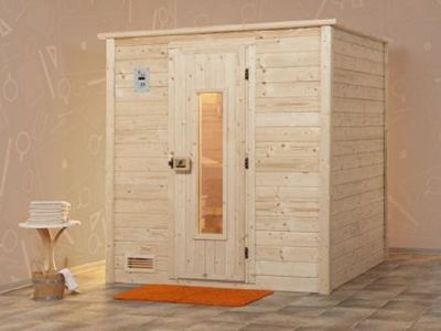 MH-Sauna BERGEN 1 Classic ohne Ofen 198 x 148 x 203 cm