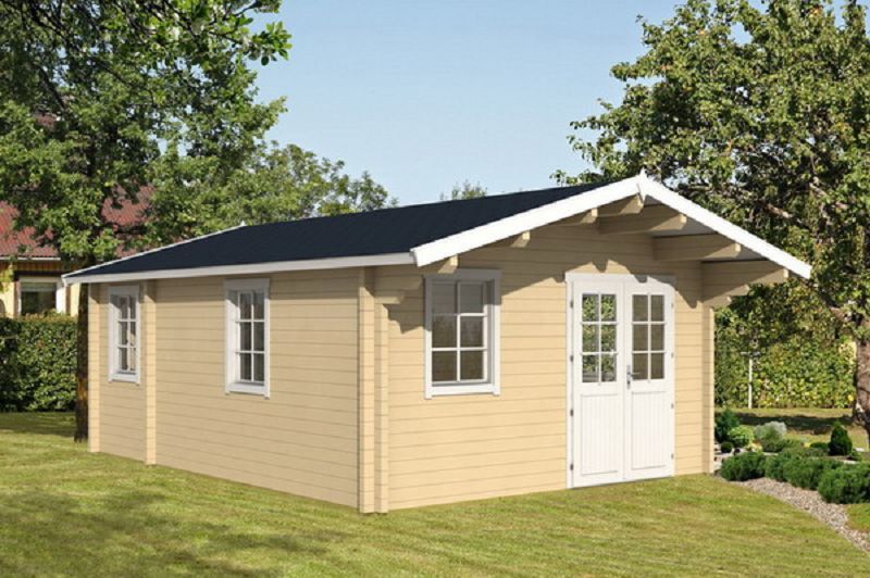 Gartenhaus mit Isolierverglasung Oelland D 70mm 440x595cm
