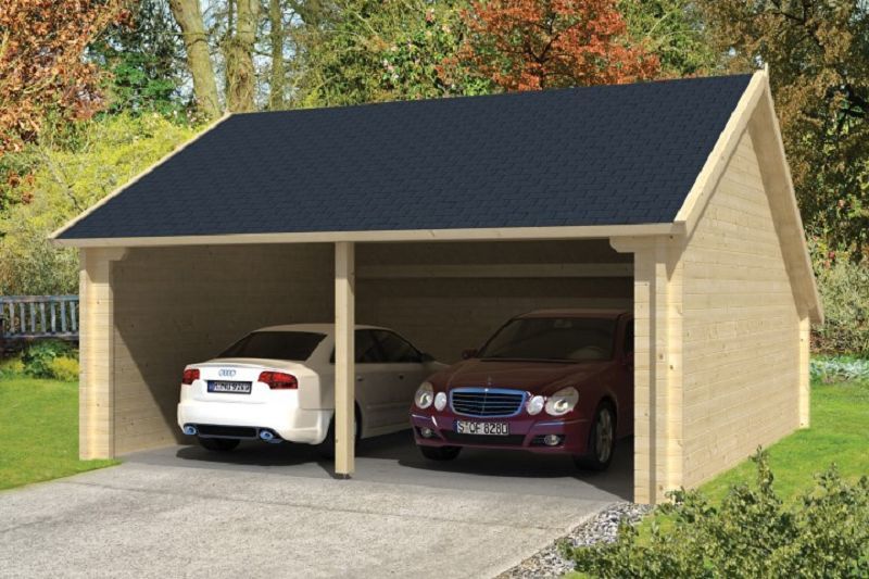 Garage-offener Schuppen Nysse 70mm 600cm x 600cm