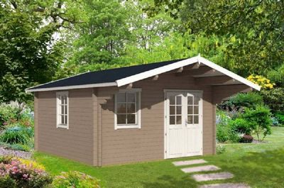 Gartenhaus mit Isolierverglasung Oelland A 70mm 440x440cm