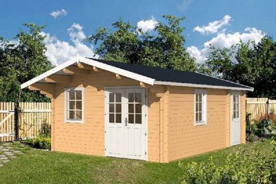 Gartenhaus mit Isolierverglasung Oelland B 70mm 440x595cm