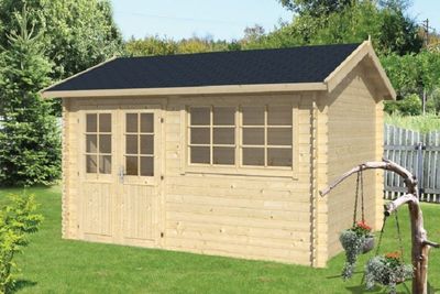 Gartenhaus Blockhütte Aksel 28mm 300cm x 400cm