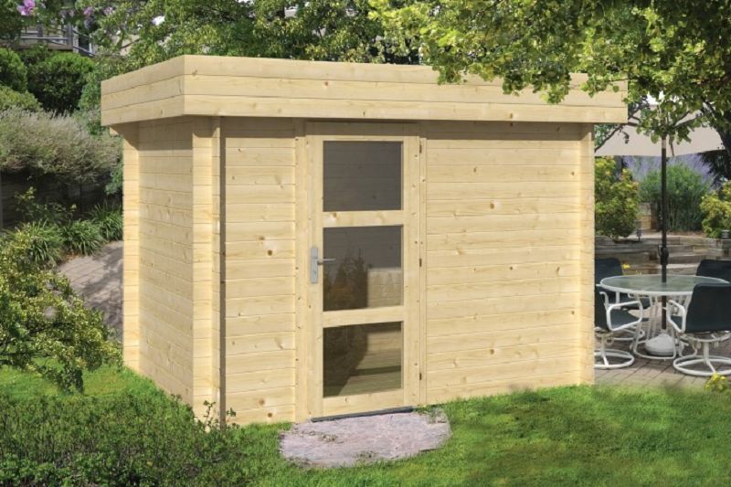 Gartenhaus Blockhütte  Novalie (mit Boden) 19mm 200cm x 300cm