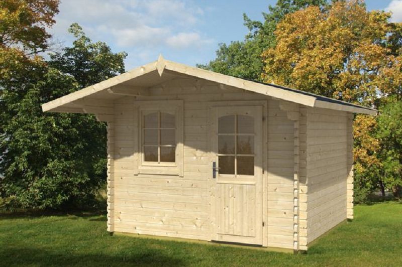 Gartenhaus mit Isolierverglasung HUELVA 70mm 320x320cm