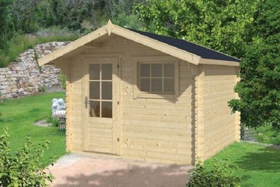 Gartenhaus Blockhütte Bo 28mm 300cm x 300cm