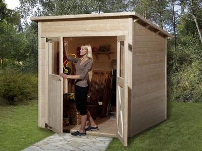 198 x 148cm  Gartenhaus 325 Gr.1, natur, 19 mm