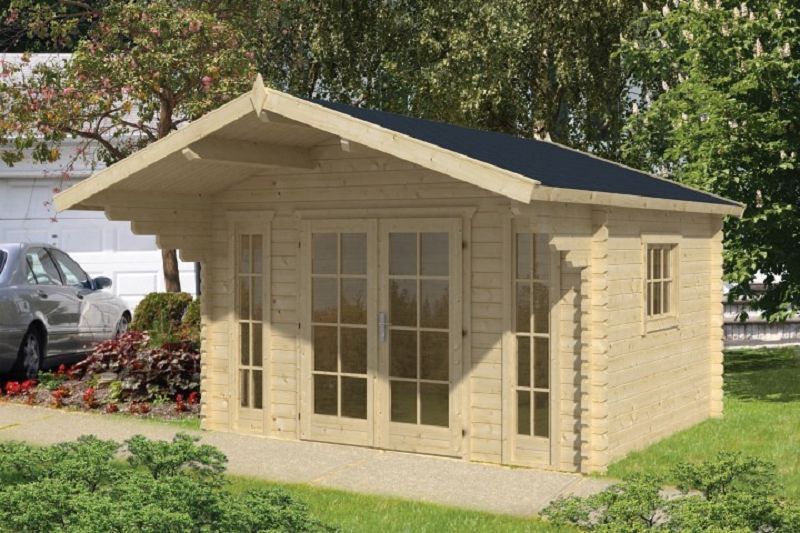 Gartenhaus Blockhüte Inglund 45mm 320cm x 380cm