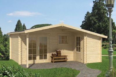 Gartenhaus Blockhütte Wolfgang 45mm 450cm x 530cm