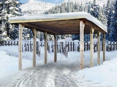 294 x 591cm  Carport 609, Schneelast 3kN/qm