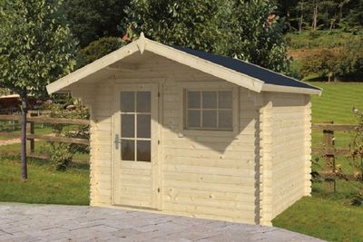 Gartenhaus Blockhütte Björn 28mm 260cm x 300cm