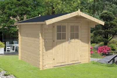 Gartenhaus Blockhütte Gitte 28mm 260cm x 260cm