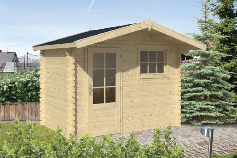 Gartenhaus Blockhütte Sten 28mm 200cm x 300cm